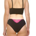 Chilot Brazilian bumbac, elastan, dantelă C1242 - imagine 3