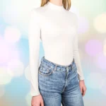 Bluza damă tip maletă din bumbac cu elastan, Slim Fit - Confort și stil pentru orice ocazie - imagine 4