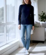 Bluza damă tip maletă din bumbac cu elastan, Slim Fit - Confort și stil pentru orice ocazie - imagine 22