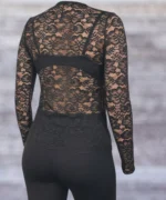 Bluză din Dantelă Elastică Slim Fit – Elegantă, Confortabilă și Versatilă pentru Ocazii Diverse - imagine 7