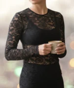 Bluză din Dantelă Elastică Slim Fit – Elegantă, Confortabilă și Versatilă pentru Ocazii Diverse