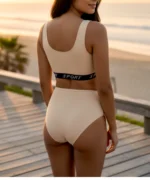 Chilot clasic dama, din bumbac elastic, cu talie inalta - imagine 2