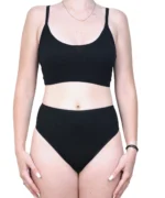 Chilot clasic dama, din bumbac elastic, cu talie inalta - imagine 6