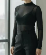 Bluză tip maletă din tull elastic – ușoară, feminină și versatilă - imagine 9