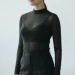 Bluză tip maletă din tull elastic – ușoară, feminină și versatilă - imagine 7