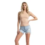 Bluză tip maletă, cu mânecă scurtă,Slimfit din bumbac elastic – confort și stil în fiecare zi - imagine 42
