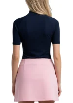 Bluză tip maletă, cu mânecă scurtă,Slimfit din bumbac elastic – confort și stil în fiecare zi - imagine 34