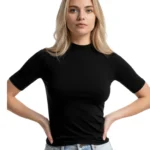 Bluză tip maletă, cu mânecă scurtă,Slimfit din bumbac elastic – confort și stil în fiecare zi - imagine 23