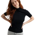Bluză tip maletă, cu mânecă scurtă,Slimfit din bumbac elastic – confort și stil în fiecare zi - imagine 29