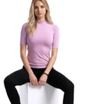 Bluză tip maletă, cu mânecă scurtă,Slimfit din bumbac elastic – confort și stil în fiecare zi - imagine 18